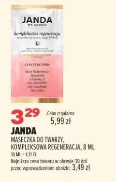 Maseczka do twarzy Janda Kompleksowa Regeneracja