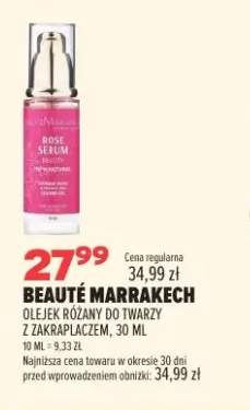 Olejek różany do twarzy z zakraplaczem Beauté Marrakech