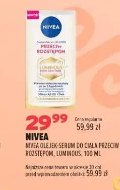 Olejek-serum do ciała przeciw rozstępom Luminous Nivea