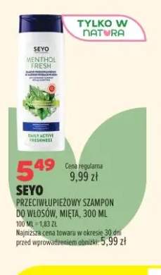 Szampon do włosów przeciwłupieżowy mięta Seyo