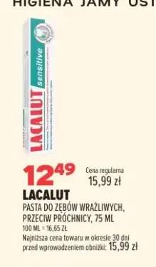 Pasta do zębów wrażliwych przeciw próchnicy Lacalut