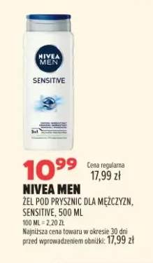 Żel pod prysznic dla mężczyzn Nivea Men Sensitive
