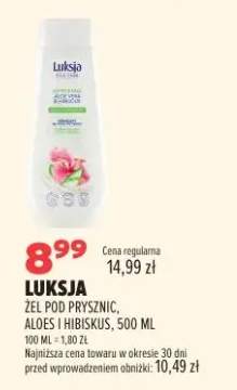 Żel pod prysznic Luksja aloes i hibiskus