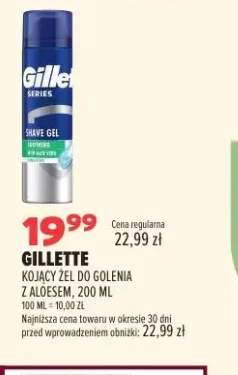 Kojący żel do golenia z aloesem Gillette