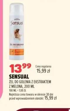 Żel do golenia z ekstraktem z melona Sensual