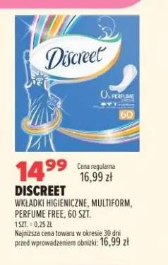 Wkładki higieniczne Discreet Multiform Perfume Free