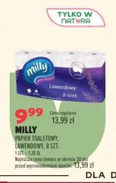 Papier toaletowy Milly lawendowy 8-pak
