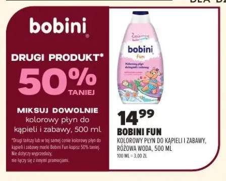 Kolorowy płyn do kąpieli i zabawy Bobini Fun różowa woda
