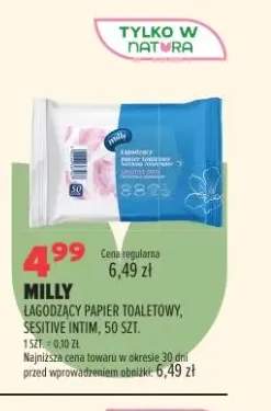 Łagodzący papier toaletowy Milly Sensitive Intim