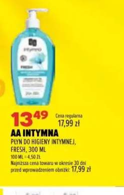 Płyn do higieny intymnej AA Intymna Fresh