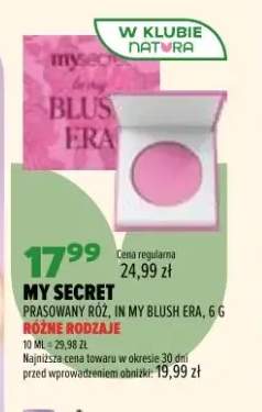 Prasowany róż In My Blush Era My Secret