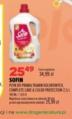 Płyn do prania tkanin kolorowych Complete Care & Color Protection Sofin