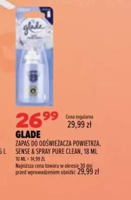 Zapas do odświeżacza powietrza Sense & Spray Pure Clean Glade