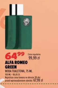 Woda toaletowa Alfa Romeo Green