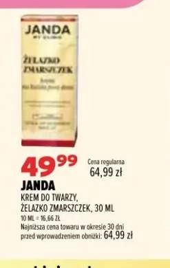 Krem do twarzy Żelazko Zmarszczek Janda