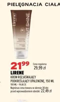 Krem rozjaśniający podkreślający opaleniznę Lirene