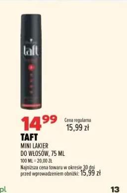Mini lakier do włosów Taft