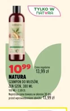 Szampon do włosów żeń-szeń Natura