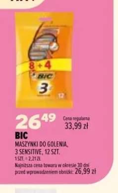 Maszynki do golenia 3 Sensitive Bic