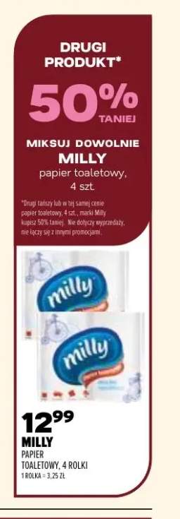 Papier toaletowy 4-pak Milly