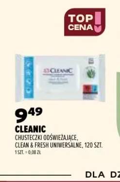 Chusteczki odświeżające Clean & Fresh uniwersalne Cleanic
