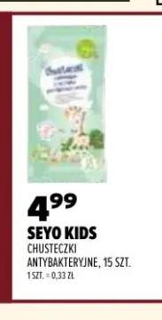 Chusteczki antybakteryjne Seyo Kids