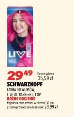 Farba do włosów Live Ultrabright Schwarzkopf