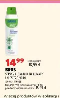 Spray Zielona Moc na komary i kleszcze Bros