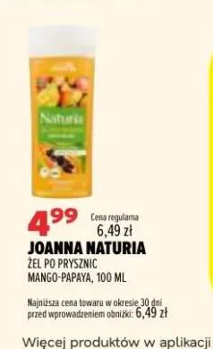 Żel pod prysznic mango-papaya Naturia Joanna