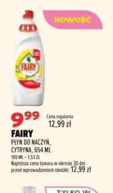 Płyn do naczyń cytryna Fairy