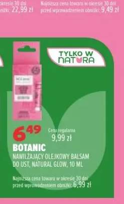 Nawilżający olejkowy balsam do ust Natural Glow Botanic
