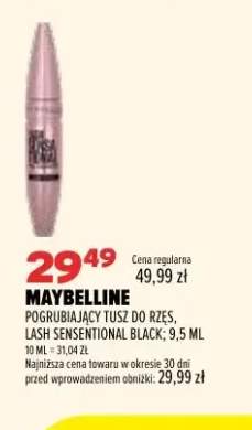 Pogrubiający tusz do rzęs Lash Sensational Black Maybelline