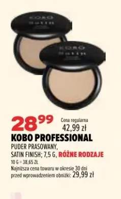 Puder prasowany Satin Finish Kobo Professional