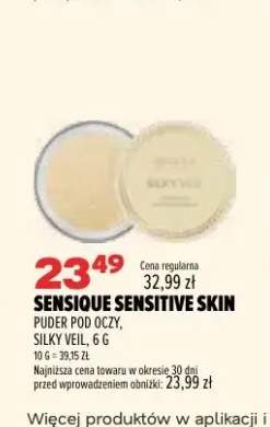 Puder pod oczy Silky Veil Sensique Sensitive Skin
