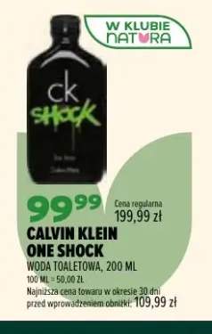 Woda toaletowa Calvin Klein One Shock