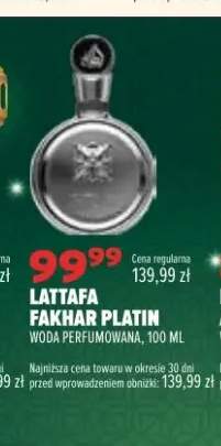 Woda perfumowana Lattafa Fakhar Platin