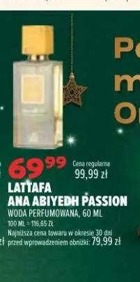 Woda perfumowana Lattafa Ana Abiyedh Passion