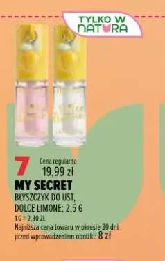 Błyszczyk do ust Dolce Limone My Secret