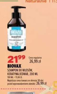 Szampon do włosów keratyna/jedwab Biovax