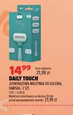 Jednorazowa maszynka do golenia damska Daily Touch