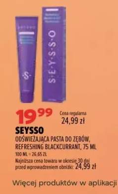 Odświeżająca pasta do zębów Refreshing Blackcurrant Seysso