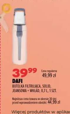 Butelka filtrująca Solid jeansowa + wkład 0,7 l Dafi