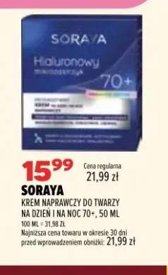 Krem naprawczy do twarzy na dzień i na noc 70+ Soraya