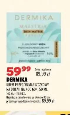 Krem przeciwzmarszczkowy na dzień i na noc 60+ Dermika