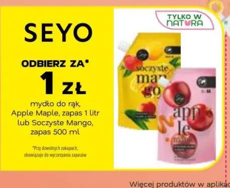 Mydło do rąk zapas Apple Maple Seyo +1 wariant