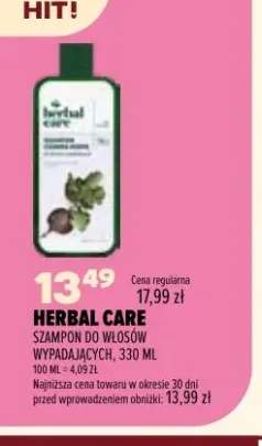 Szampon do włosów wypadających Herbal Care