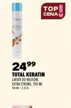 Lakier do włosów Total Keratin extra strong