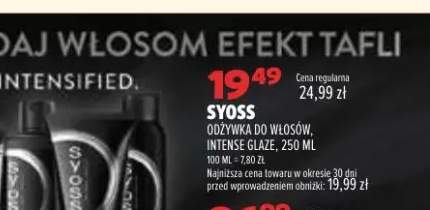 Odżywka do włosów Syoss Intense Glaze