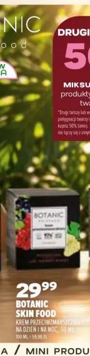 Krem przeciwzmarszczkowy na dzień i na noc Botanic SkinFood