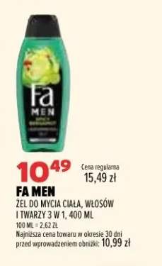 Żel do mycia ciała, włosów i twarzy 3 w 1 Fa Men